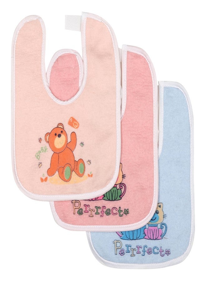 Modern Heados Baby Bib with Cute Cat Design, Cotton, Perfect Print, White Trim (Desgin-1, Pack of 12) - Image 4