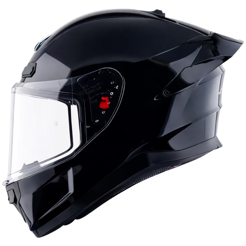 Axor Saber ISI ECE and DOT Certified Gloss Finish Full Face Helmet for Men with Pinlock Fitted Clear Visor -Nardo Grey-M - Image 2