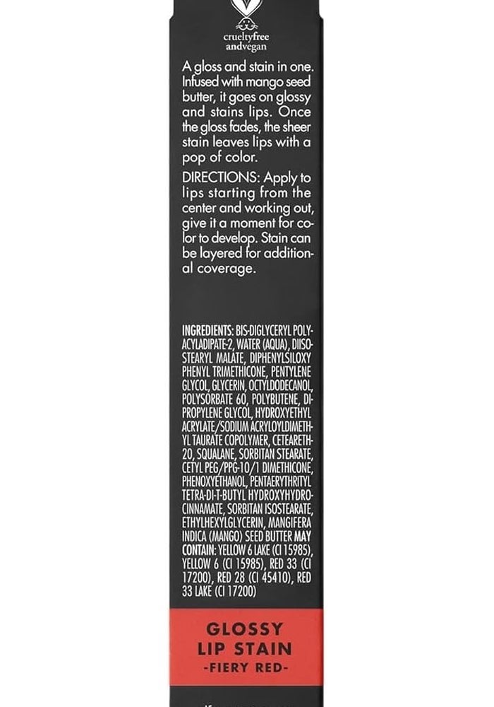 elf تلوين الشفاه اللامع من e.l.f. Cosmetics - أحمر ناري - Image 2