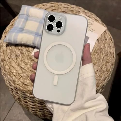 MAGICHUB Luxury Paper Thin Back Case Cover for iPhone 16 Pro | Matte Finish | Compatible with magsafe | (White) - Image 4