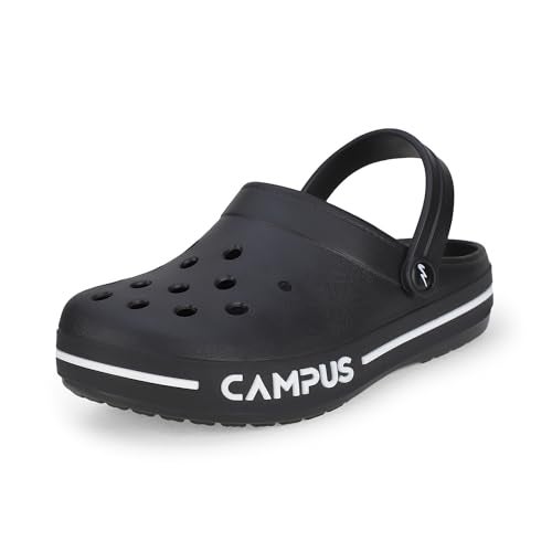 Campus Men's GC-4004 BLACK Clogs - 6UK/India GC-4004 - Image 1