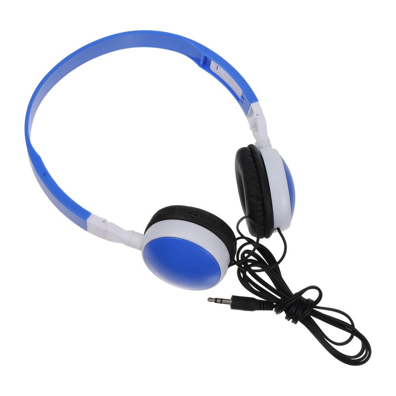 Foldable Stereo Headphones With Volume Limiter Lightweight For Kids School Travel Blue 14 3X17CM - Image 3