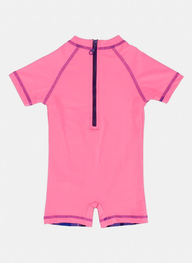 I.Wear I.Wear Flamingo Short-Sleeved Overall Swim Suit - Image 2