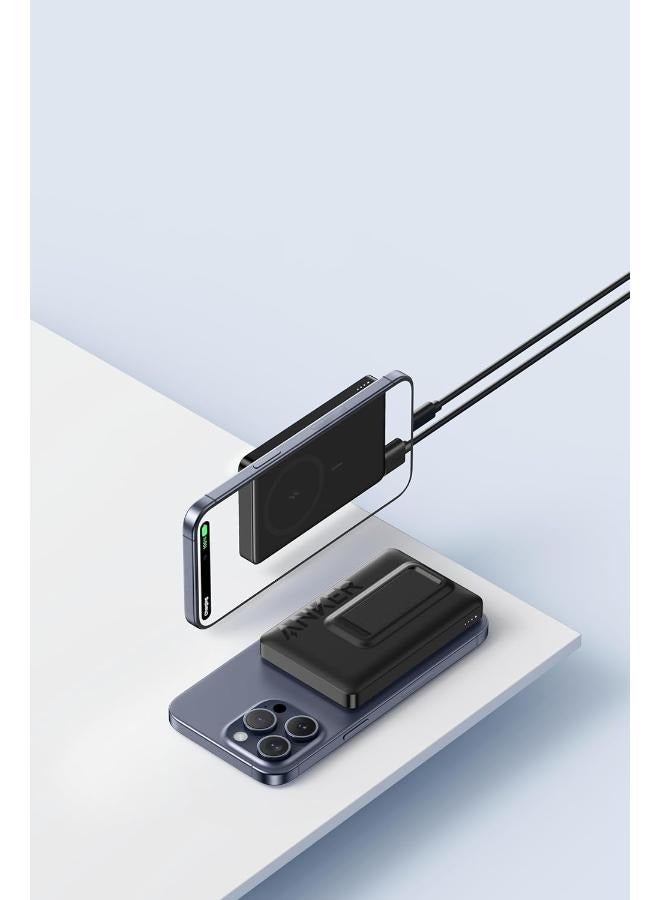 بنك طاقة لاسلكي مغناطيسي مع حامل، يدعم الشحن السريع 20 واط مع USB-C، A1652H11 متوافق مع ماغسيف - Image 2