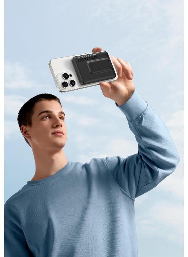 بنك طاقة لاسلكي مغناطيسي مع حامل، يدعم الشحن السريع 20 واط مع USB-C، A1652H11 متوافق مع ماغسيف - Image 4