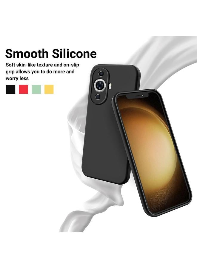 erorex Case For Huawei nova 12 Lite/nova 12 Active Solid Color Liquid Silicone Dropproof Full Coverage Protective Case  - Image 3