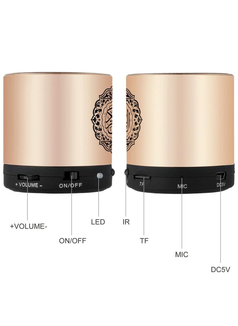 Remote Control Portable Quran Speaker – 8GB MP3 Player, TF & Micro SD Card Support, FM Radio, USB Rechargeable, Quran Translator