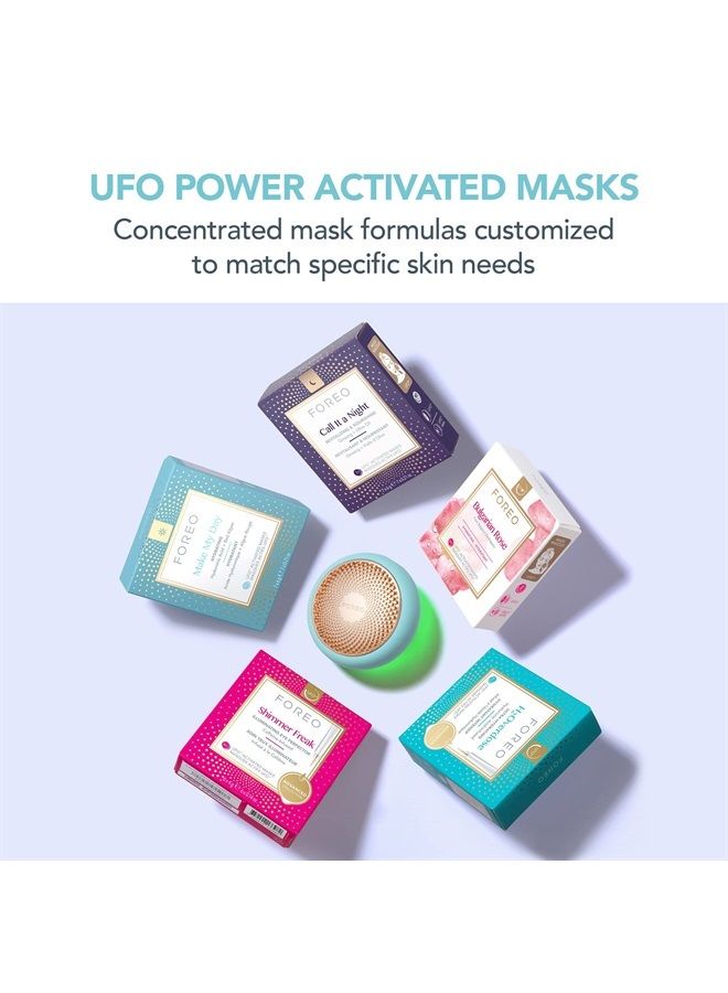 FOREO UFO Face Mask Treatment, Full LED Spectrum & Red Light Therapy for Face, Warming, Face Moisturizer, Dark Spot & Acne Scar Treatment for Face, Anti Aging, Nourishing, Mint, 1 Count (Pack of 1) - Image 4