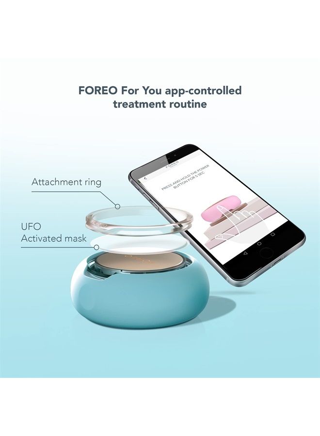 FOREO UFO Face Mask Treatment, Full LED Spectrum & Red Light Therapy for Face, Warming, Face Moisturizer, Dark Spot & Acne Scar Treatment for Face, Anti Aging, Nourishing, Mint, 1 Count (Pack of 1) - Image 5