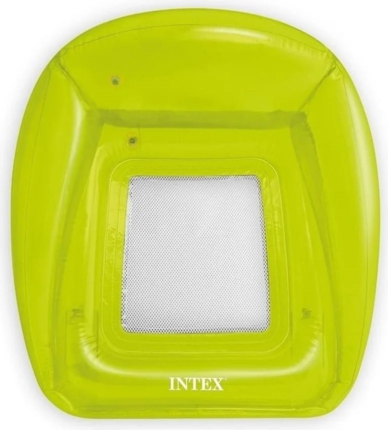 INTEX Transparent Sea Float with Net - Square Sea Float with Net - Transparent Sea Lounger - Sea Float with Net - Square Sea Float 104X102 Cm.