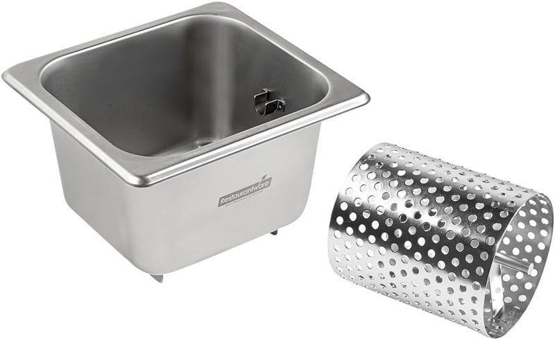 Restaurantware مطحنة زبدة مطبخ مت لوكس 1 عجلة زبدة متينة لنشر الزبدة بالتساوي قاع مرتفع من الفولاذ المقاوم للصدأ لمقلاة الزبدة أو الصلصات أو الزيت - Image 2