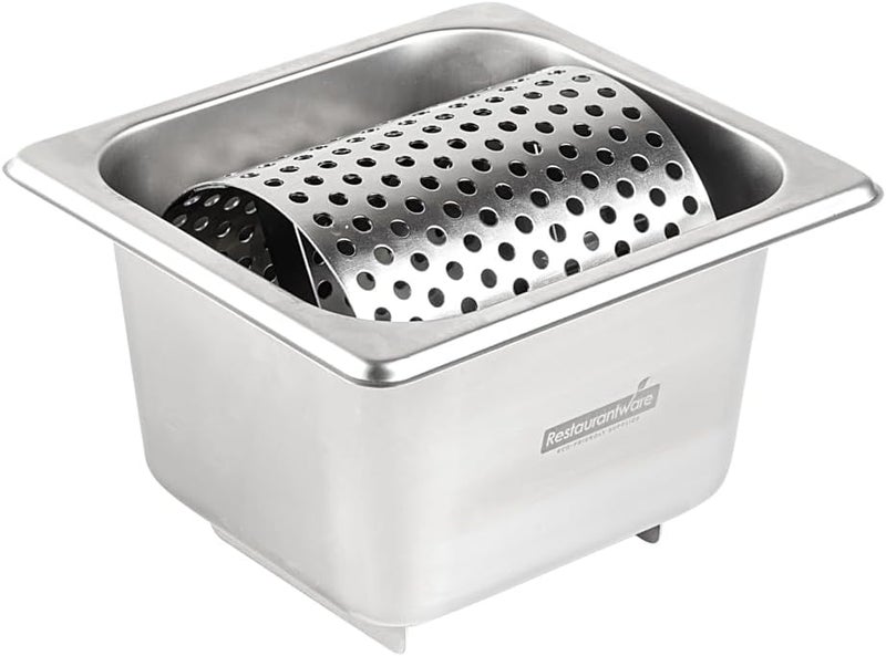 Restaurantware مطحنة زبدة مطبخ مت لوكس 1 عجلة زبدة متينة لنشر الزبدة بالتساوي قاع مرتفع من الفولاذ المقاوم للصدأ لمقلاة الزبدة أو الصلصات أو الزيت - Image 1