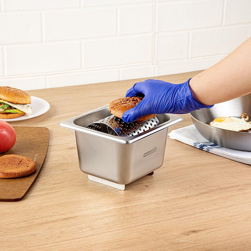 Restaurantware مطحنة زبدة مطبخ مت لوكس 1 عجلة زبدة متينة لنشر الزبدة بالتساوي قاع مرتفع من الفولاذ المقاوم للصدأ لمقلاة الزبدة أو الصلصات أو الزيت - Image 5