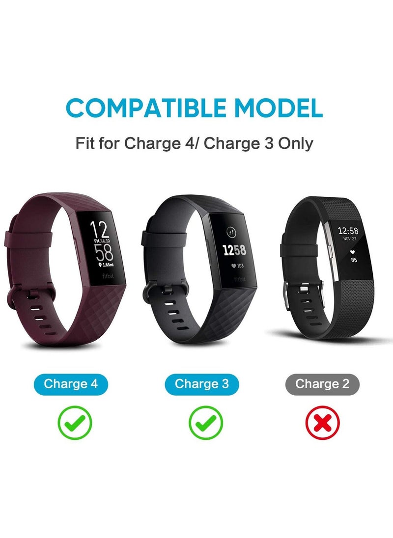 Charger Compatible With Fitbit Charge 4 / Charge 3, Replacement USB Charging Cable Cord, Clip Dock Accessories Adapter for Charge 4/Charge 3 Fitness and Activity Tracker(1 Piece) - Image 2