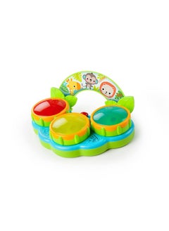 Bright Starts Bright Starts Safari Beats Musical Drum Toy with Lights, Ages 3 Months +, Multi  - Image 1