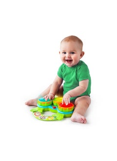 Bright Starts Bright Starts Safari Beats Musical Drum Toy with Lights, Ages 3 Months +, Multi  - Image 2