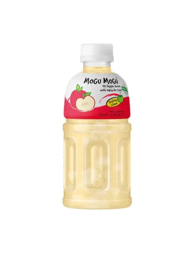 Mogu Mogu Mogu Mogu Apple Juice Drink with Nata De Coco- 320 ml 