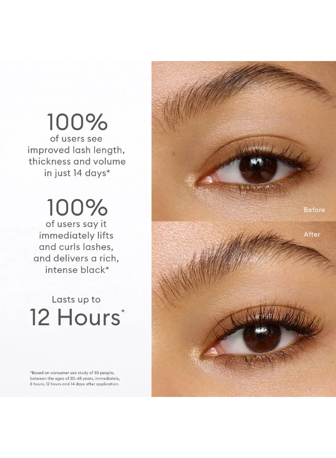 روز انك ماسكارا رفع وتطويل الرموش Rose Inc Lash Lift – تكثيف وفصل بدون تكتل مع ثبات طويل – فرشاة دقيقة لرفع الرموش – لون أسود - Image 3