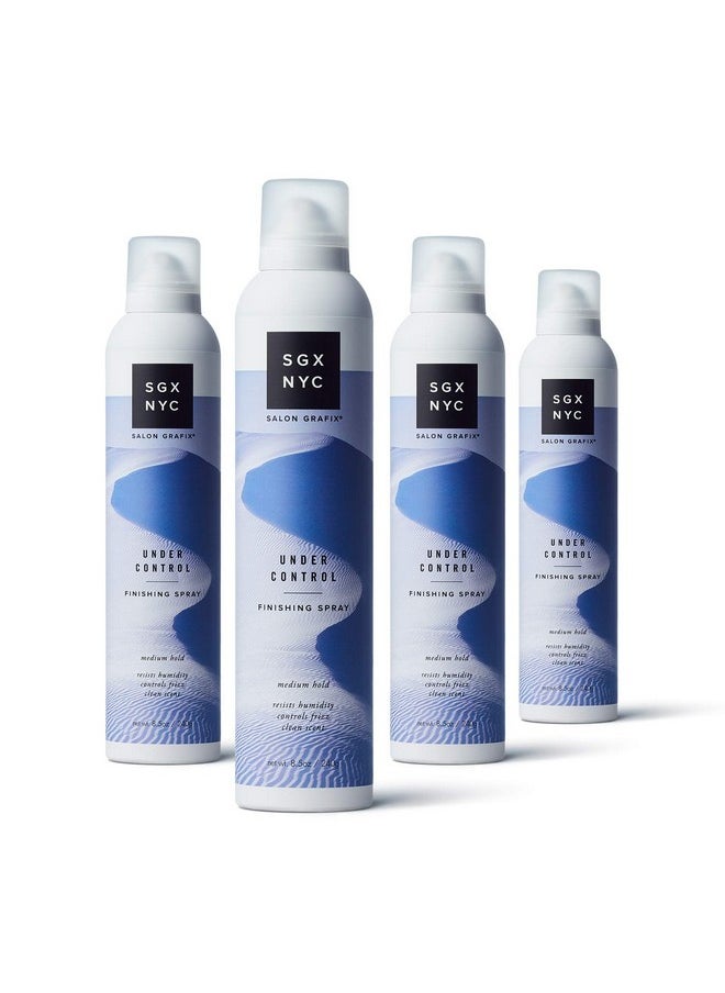 SGX NYC - Gx Nyc Under Control Medium Hold Finishing Spray For Long Lasting Hold (8.5 Ounce) (4 Pack) - Image 1