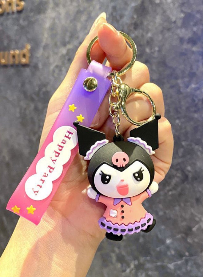 Generic Pink Skirt Soft-gel Keychain Doll Bag Pendant - Image 1