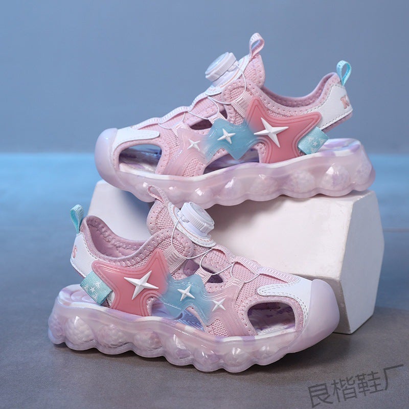 Jinjiang Dachang Children'S Sandals 2023 Swivel Button Boys Toe Sandals Big Children'S Beach Shoes - Image 5