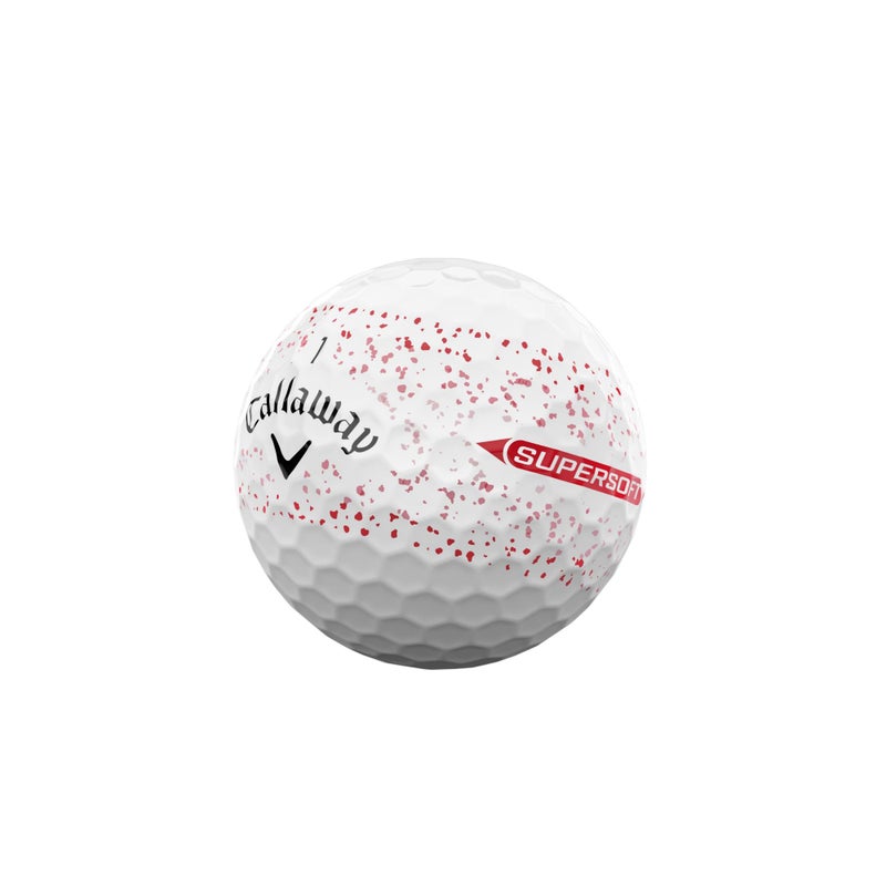 Callaway Golf Supersoft Golf Balls (2025, Red Splatter) - Image 3