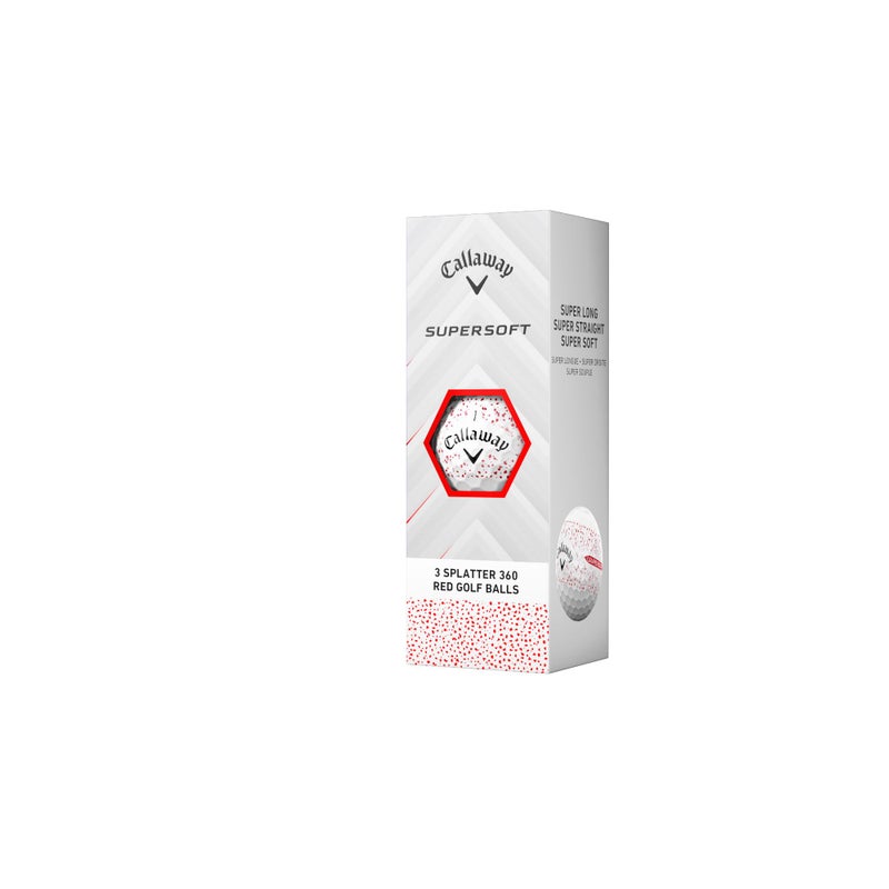 Callaway Golf Supersoft Golf Balls (2025, Red Splatter) - Image 4