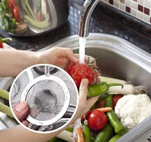 DNHCLL 4 Pieces Silver Mesh Hole Kitchen Bathroom Basin Sink Drain Strainer(2" x 0.79"). - Image 5