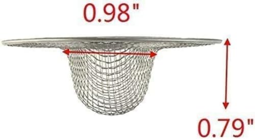 DNHCLL 4 Pieces Silver Mesh Hole Kitchen Bathroom Basin Sink Drain Strainer(2" x 0.79"). - Image 2