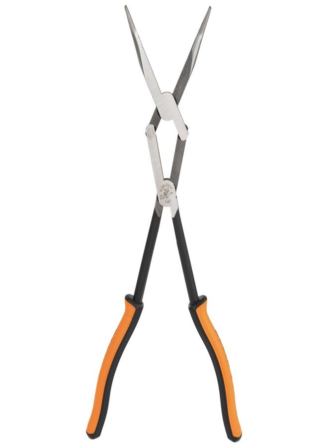 كلاين تولز كماشة Klein Tools 71401 ذات أنف طويل، كماشة ذات أنف منحني، فكين مائلين، مسمار مزدوج، مدى ممتد، 13 بوصة - Image 4