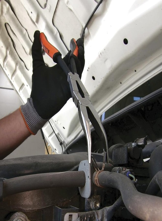 كلاين تولز كماشة Klein Tools 71401 ذات أنف طويل، كماشة ذات أنف منحني، فكين مائلين، مسمار مزدوج، مدى ممتد، 13 بوصة - Image 3