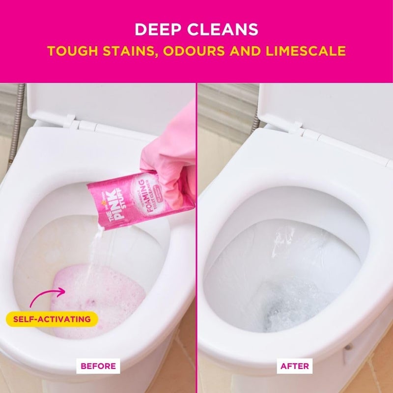 Stardrops - The Pink Stuff - The Miracle Power Foaming Toilet Cleaner - 2 Treatments - Self Activating Pink Foam - Image 4