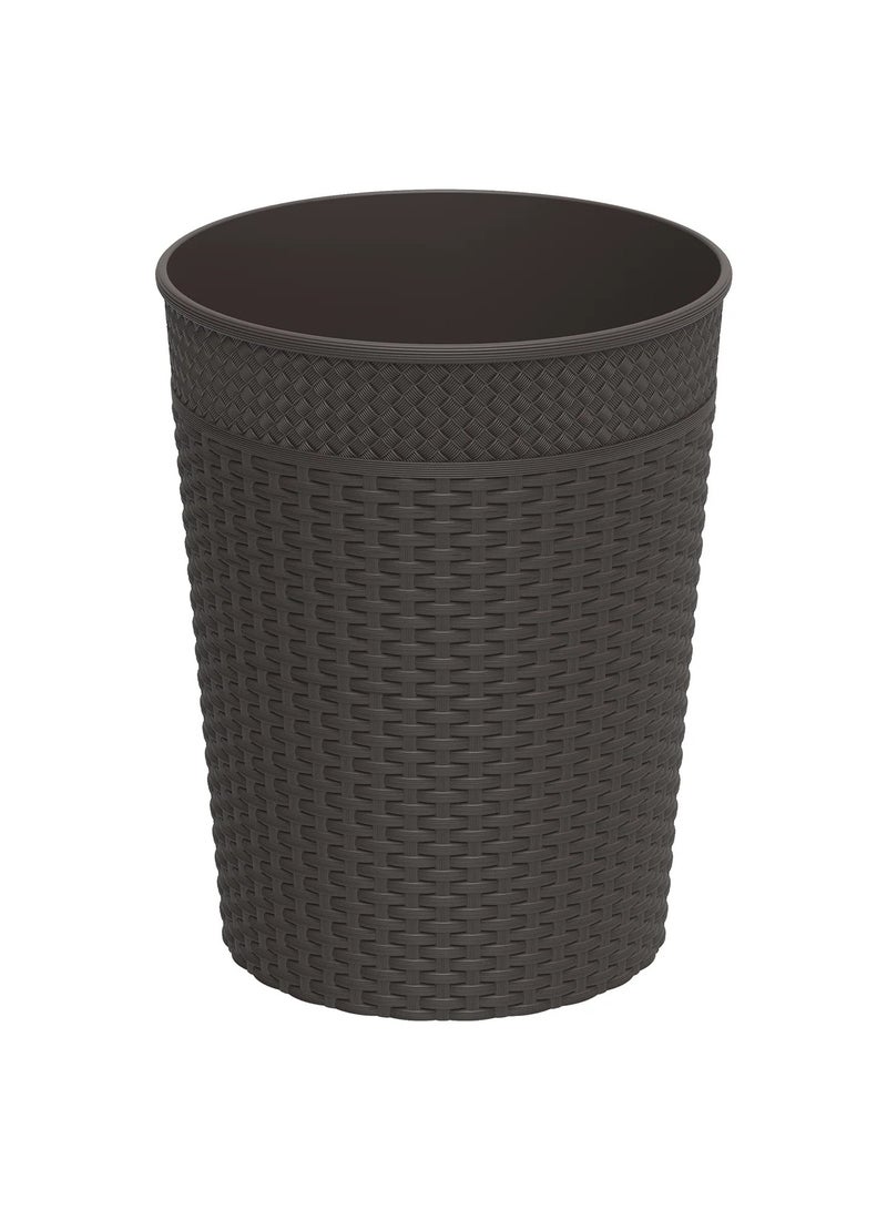 Cosmoplast Cosmoplast 10L Cedarattan Round Waste Basket 