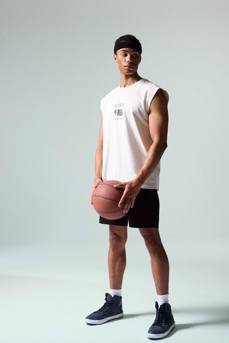 DeFacto NBA Wordmark Printed Oversize Tank Top - Image 2