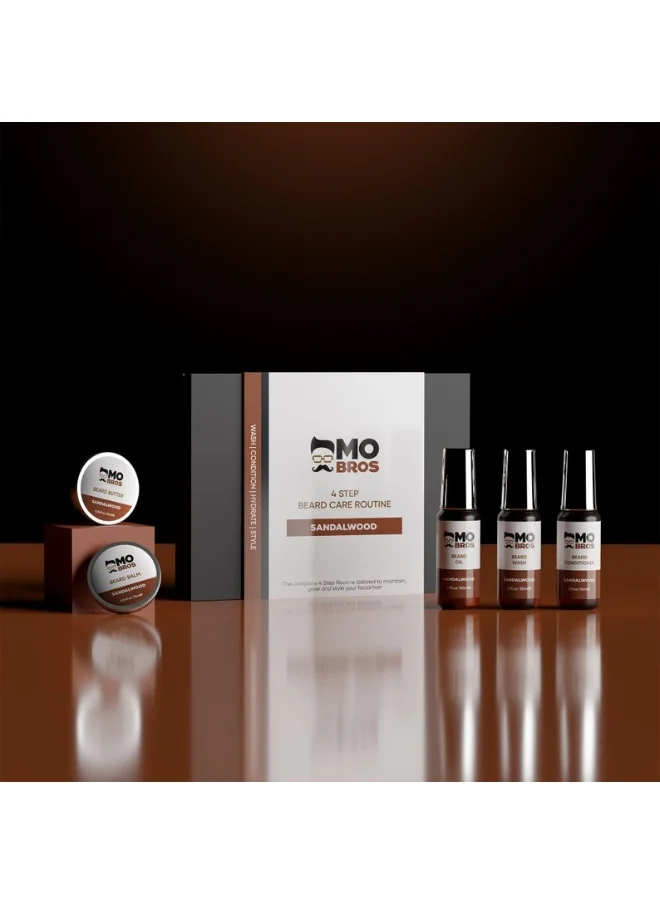 MO BRO'S 4 Step Beard Care Kit  - Sandalwood