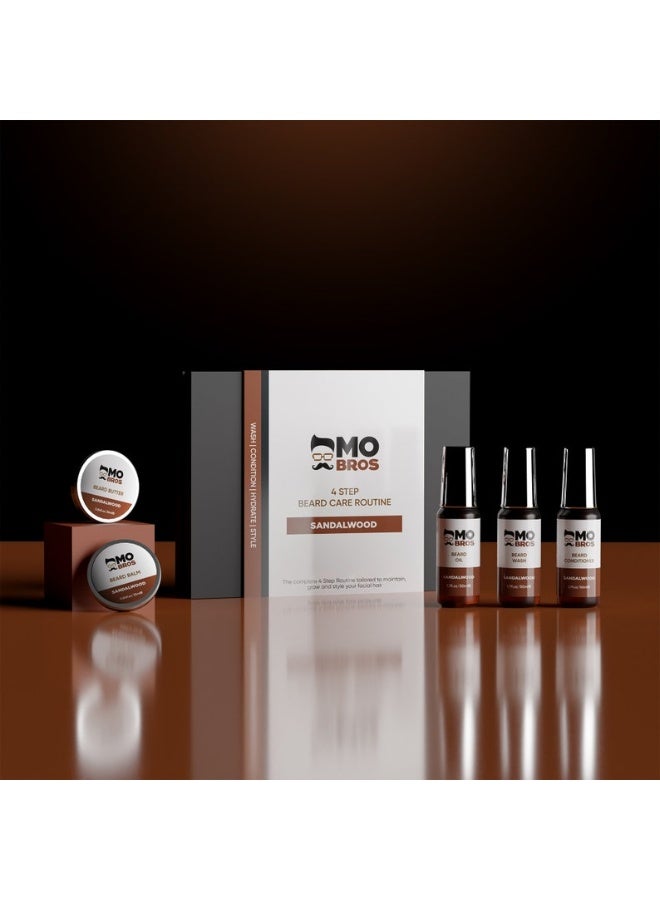 MO BRO'S 4 Step Beard Care Kit  - Sandalwood  - Image 3