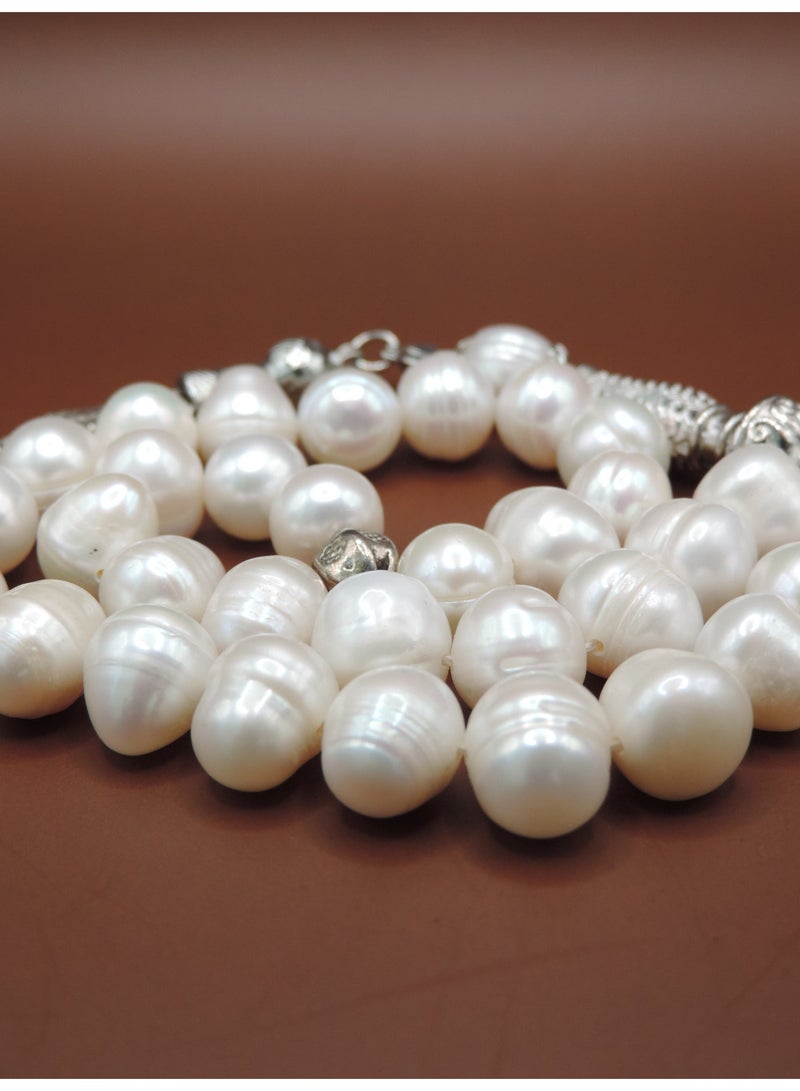 مجموعة كامين مسبحة من اللؤلؤ الطبيعي - Image 2