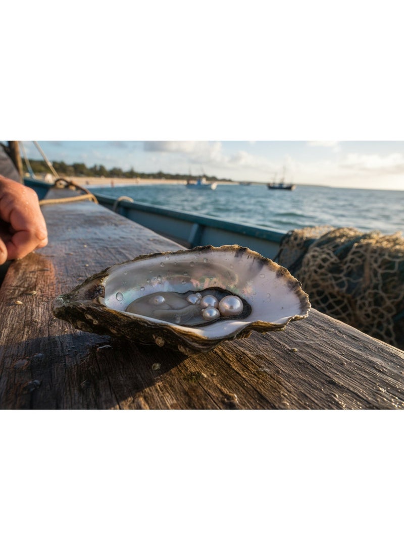 مجموعة كامين مسبحة من اللؤلؤ الطبيعي - Image 4