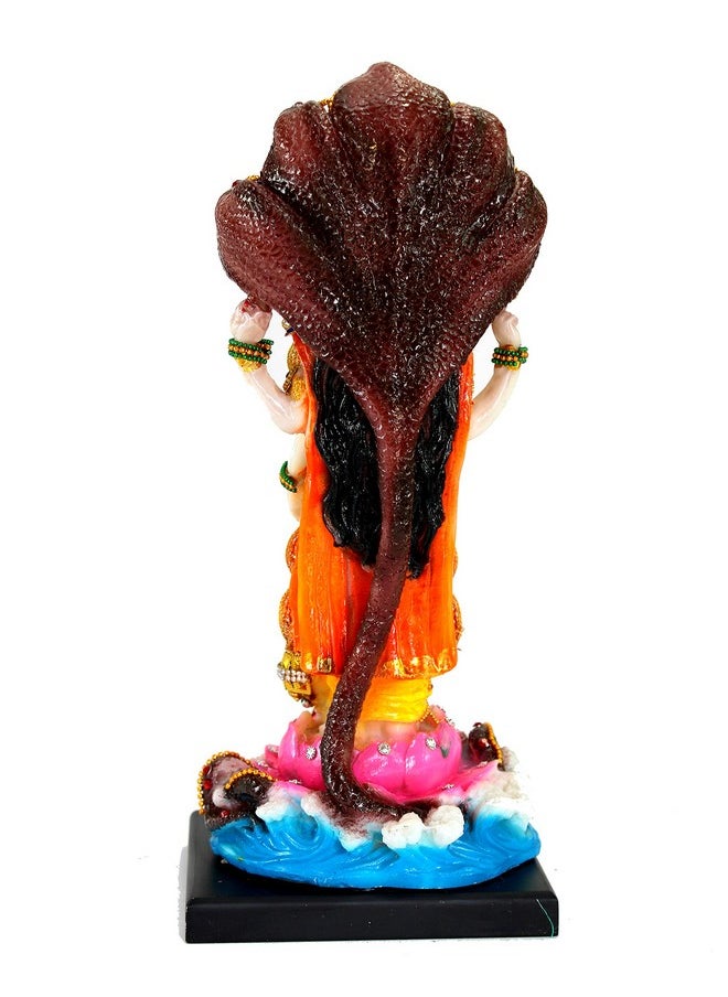 ESPLANADE ESPLANADE Resin Vishnu Narayana Moorti Murti Idol Statue | Pooja Idols - Home Decor | Multicolor - 12.5" Inches  - Image 4