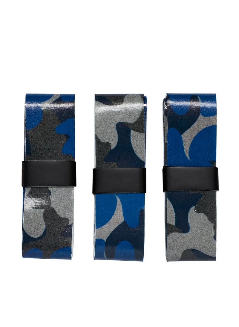 Wilson Tennis Pro Camoflage Blue/Black Overgrip - 3 overgrips pack