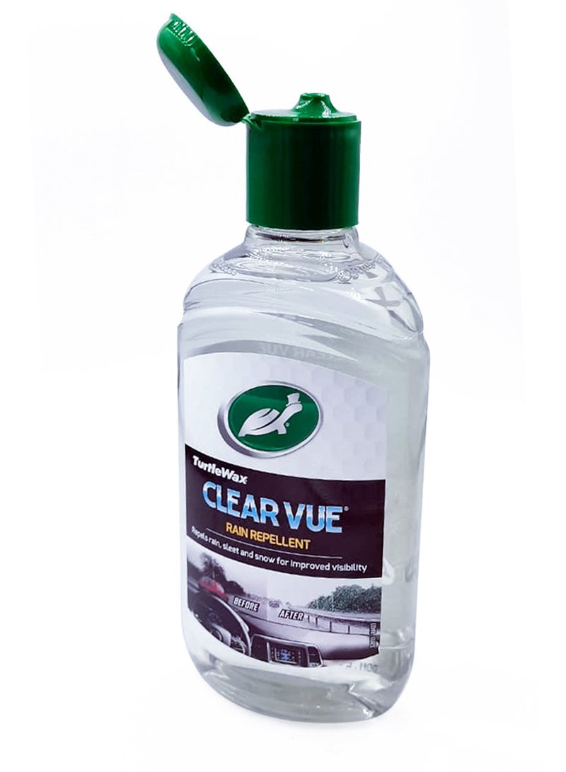 TurtleWax Car Windshield Rain Repellent Liquid 300ml Water Beading Glass Coating Clear Vision Anti Fog Rainproof Treatment Automotive Window Water Repellent Solution For Car Bike Mirrors Windows Improves Driving Visibility In Rain Weather - Image 2