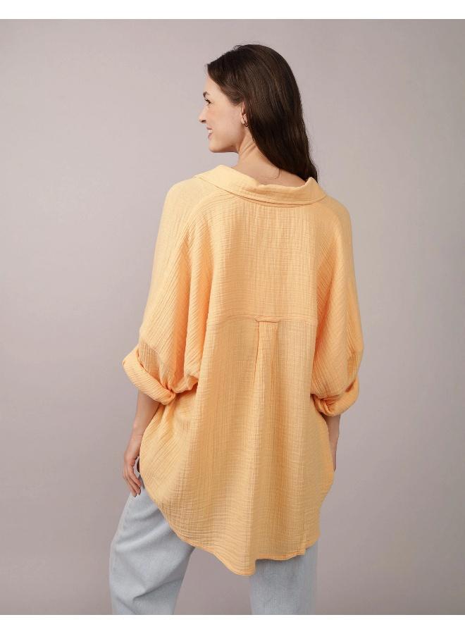 American Eagle AE Go Big Oversized Shirt - Image 4