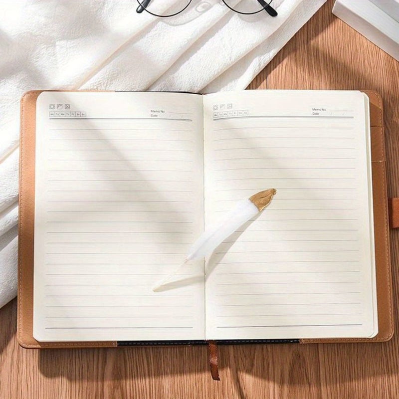 دفتر ملاحظات بنمط رجعي A5، 200 صفحة، مذكرات آمنة سميكة، غلاف أسود - Image 5