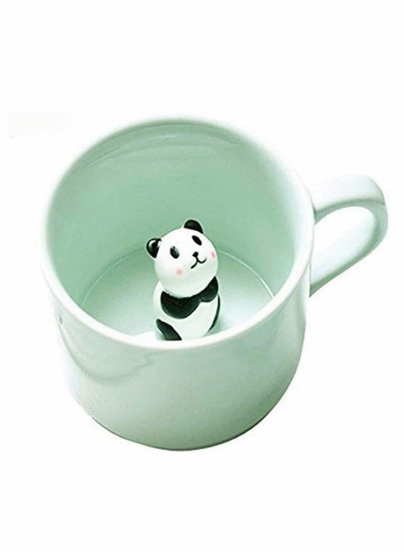 KASTWAVE Panda Ceramic Cup, Coffee Milk Tea Ceramic Mugs,3D Animal Cups | Hidden Animal Inside |Best Gift for Morning Drink Weddings Birthdays Father's Day - Image 1