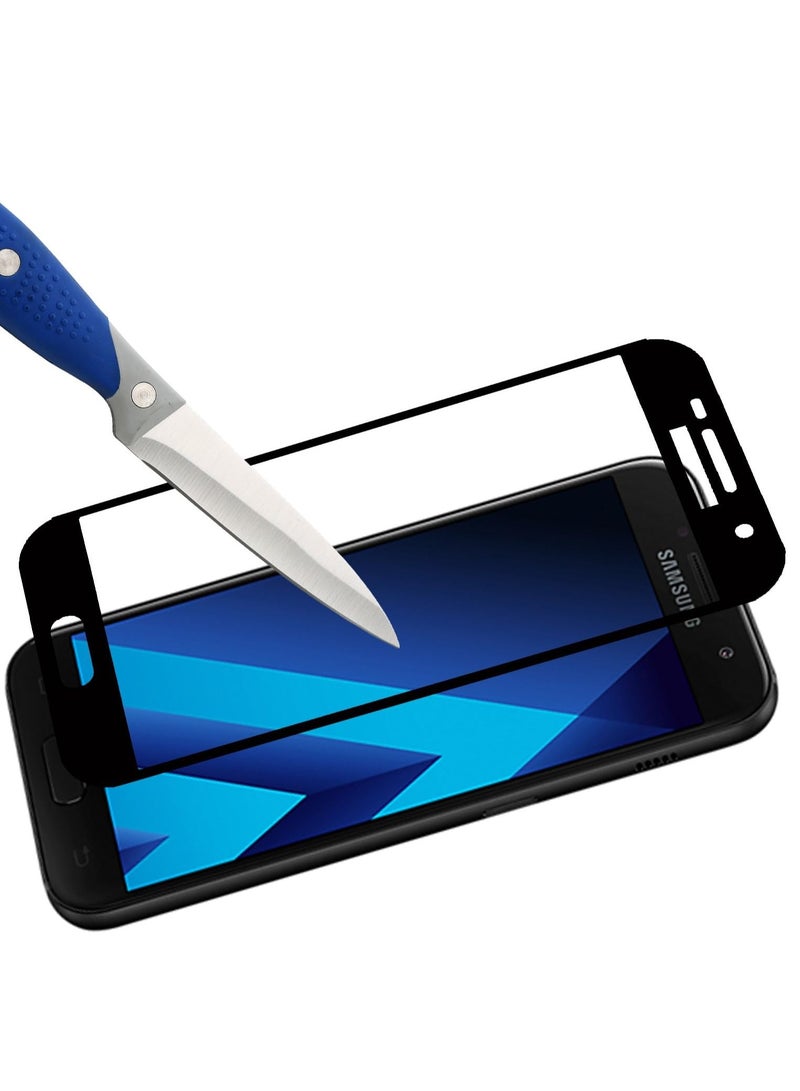 لاصق حماية لـ سامسونج جالاكسي J7 PRIME, واقٍ للشاشة من الزجاج المقوى شفاف 2 قطعة - Image 2