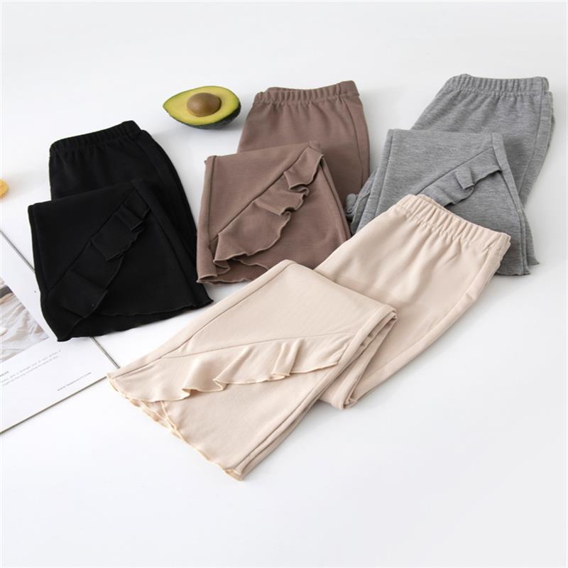 2025 New Children'S Flared Pants Korean Style Ruffled Cute Solid Color Trendy Flared Pants For Girls - Image 4