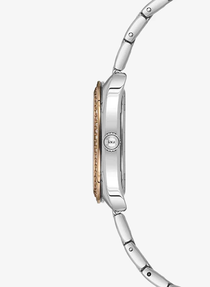يو اس بولو اسن New Stainless Steel Bracelet Quartz Analog Watch for Women, 28mm