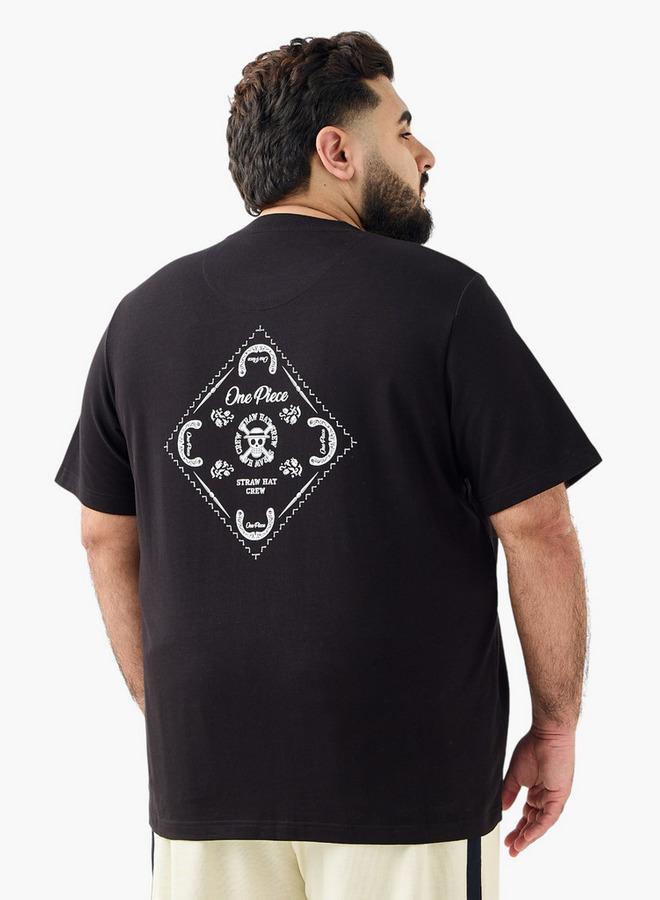 ماكسيم تيشيرت رجالي مطبوع بأكمام قصيرة ورقبة دائرية بقصة عادية - Image 3