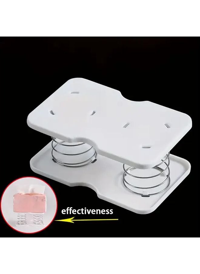 2pcs Automatic Tissue Box Spring Base Insert Spring Loaded Mechanism Bathroom Organizer - Image 3