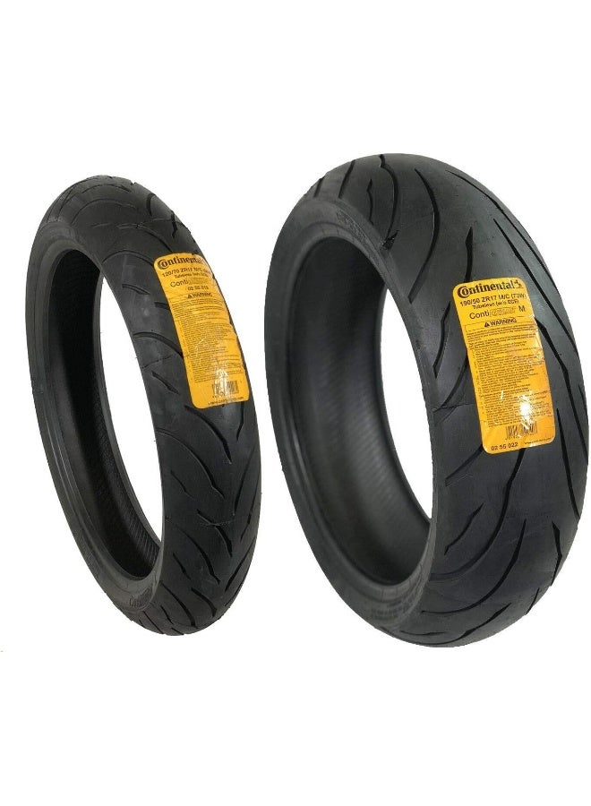 CONTINENTAL MOTION Tire Set 120 70zr 17 Front 19050 zr17 - Image 2